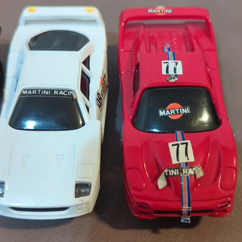 5 Vintage Slot Cars Porsche Lamborghini Ferrari Mercedes Benz Martini Racing